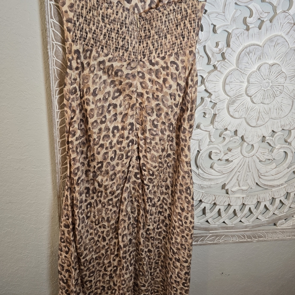 Zimmermann Women's Melody Strapless Maxi Dress in Leopard Size 1 - Picture 8 of 12